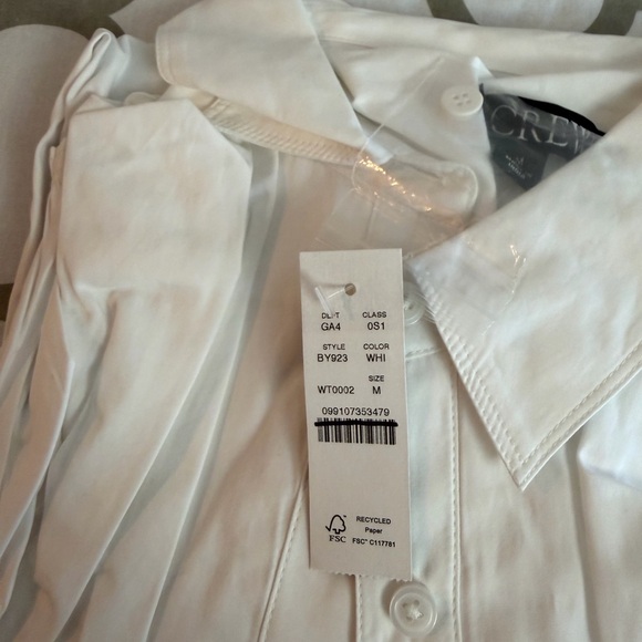 J.Crew Amelia shirtdress in cotton poplin NWT Size M - Picture 8 of 8